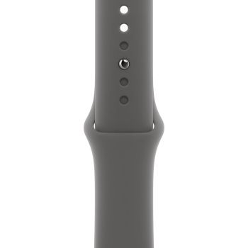 Apple Watch Series 11, 42 mm, Jet Black Aluminum Stone Gray Sport Band M/L